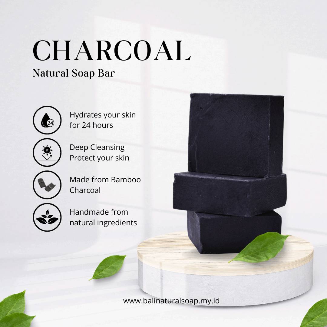 Charcoal Handmade Soap Bar, Sabun Esklusif