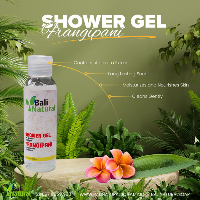Shower Gel Frangipani Bali Natural Soap: Sensasi Mandi Seperti Spa di Bali, Wangi Eksotis yang Menenangkan